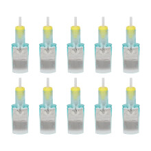 Agulhas descartáveis para tatuagem compatíveis com linha de gancho - Membrana de silicone de alta qualidade para reduzir respingos de tinta, ideal