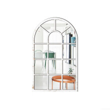 Stylish Wooden Frame Mirror Wall Sticker for Elegant Interior Decoration White, 20x30 cm, Wood Frame, Modern Style