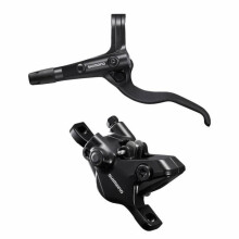 Freno a disco vtt idraulico shimano mt401 anteriore nero tubo 1000mm regolabile sistema a doppio pistone (senza disco) (kit)