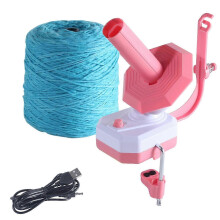 (Pink) Automatic Yarn Ball Winder, 10 Ounce Capacity, Electric Yarn Ball Winder Knitting Tool Supplies