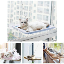 Cat Window Perch Window Mounted Hammock Bed For Large Indoor Cats Safety Space Saving Pink BPink