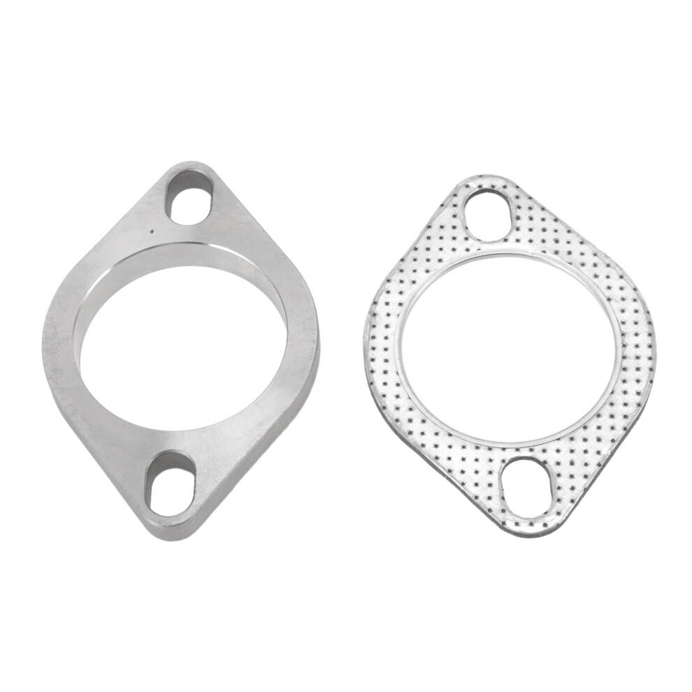Universal 2Pcs 2.5 Inch Exhaust Flange Stainless Steel For Headers And Downpipe 8761371615195