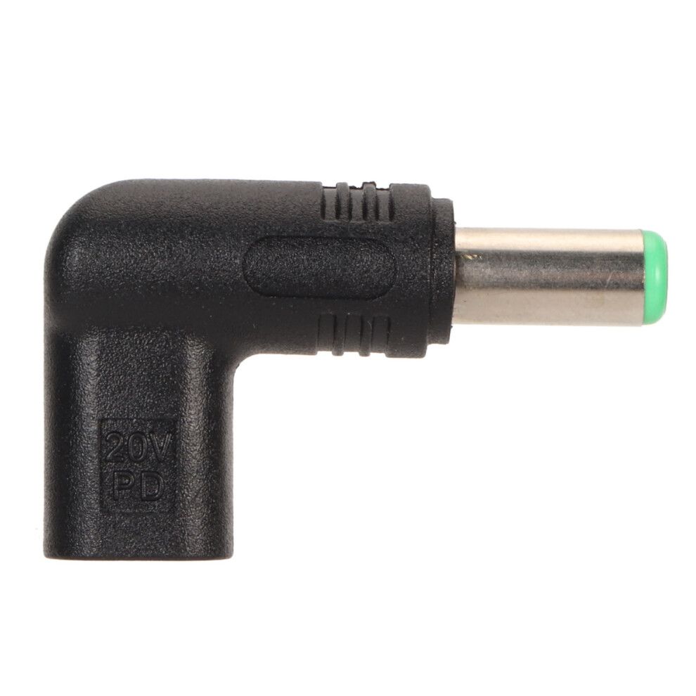 Usb 3.1 Type C Female To Dc 12V Plug Adapter Pd Emulator Trigger 90 Degree Angled For Fast Laptop Charging Wall Outlet Use 9147006060650