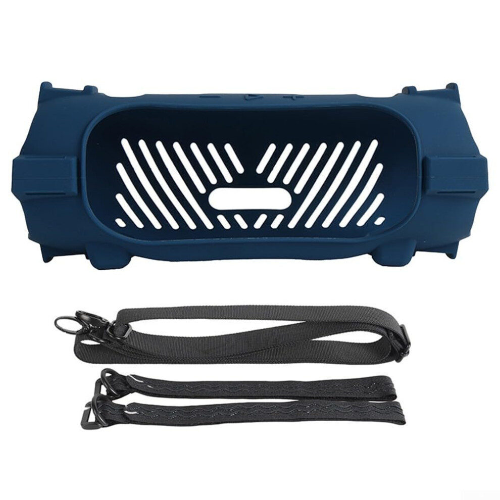 Silicone Case For Jbl Charge 6 Speaker Travel Friendly Dust And Scratch Protection Blue 9382693775108
