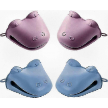 Ensemble de 4 gants de cuisine en silicone 2025, mini maniques résistantes à la chaleur, maniques antidérapantes pour la cuisine et la pâtisserie.