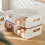 Egg Storage Container with Rolling Double Layer Design, Clear Refrigerator Egg Holder for Kitchen 2