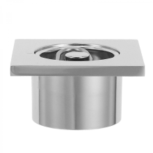 Shower Drain Bathroom Kitchen Floor Drain Accessories Shower Filter Anti-Clogging For Kitchen Balcony Garage Silver 2.48x1.73x1.30inSilver