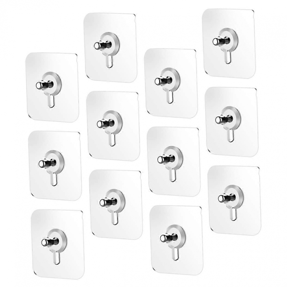 20Pcs Heavy Duty Adhesive Wall Hooks Traceless Reusable For Home Kitchen Hanging No Damage 5008878214074