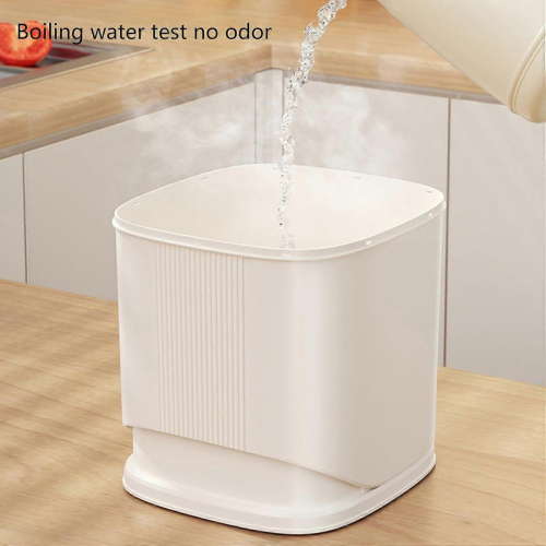 Rice Dispenser with Measuring Cup, Sealed Grain Storage Container, Rotatable Base for Kitchen Use 1
