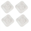 Odor Resistant Drain Protector Square Shape Bathroom Kitchen Sink CoverWhite 1