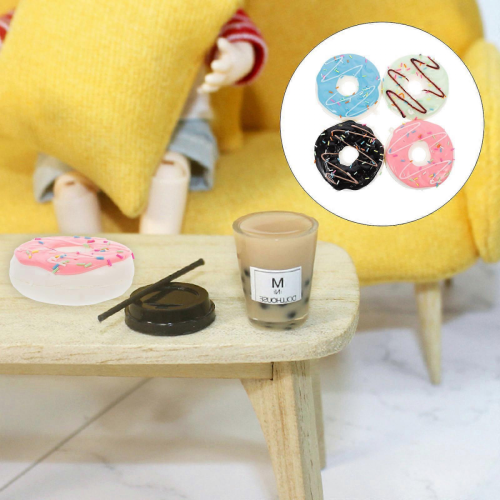 Fake Donuts 4Pcs Faux Donuts for Visual Decoration and Play 1