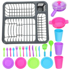 Set di utensili da cucina in plastica per bambini, 1 set di kit da cucina di simulazione