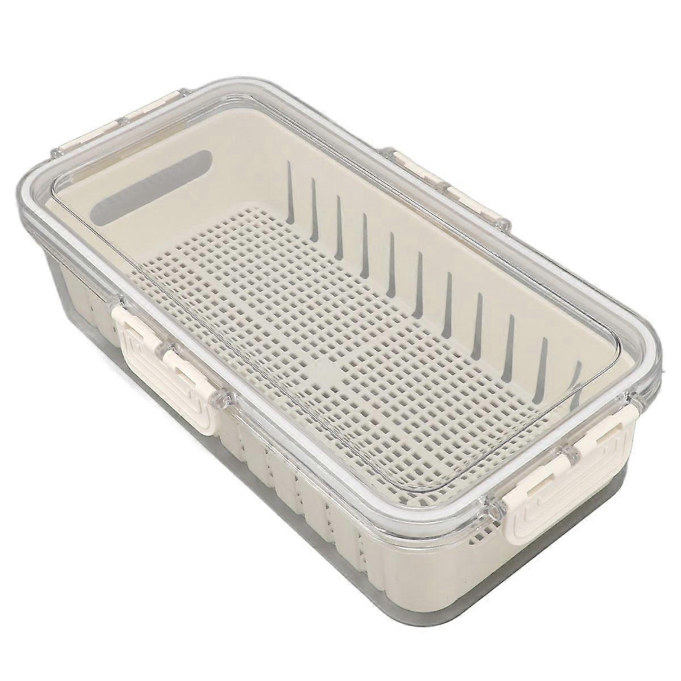 Refrigerator Fresh Food Storage Containers Pet Multifunctional With Drainer Fridge Airtight Crisper For Kitchen Dining 5008878212209
