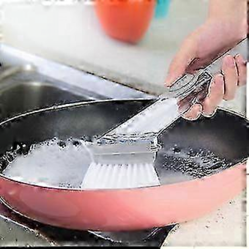 25-26 Automatic Detergent Cleaning Brush with 3 Sponge Pads for Kitchens 2