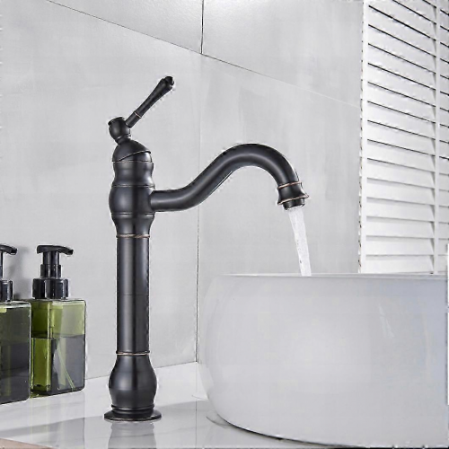 Rubinetto per lavabo da terra Ari Retro Black 2025 2
