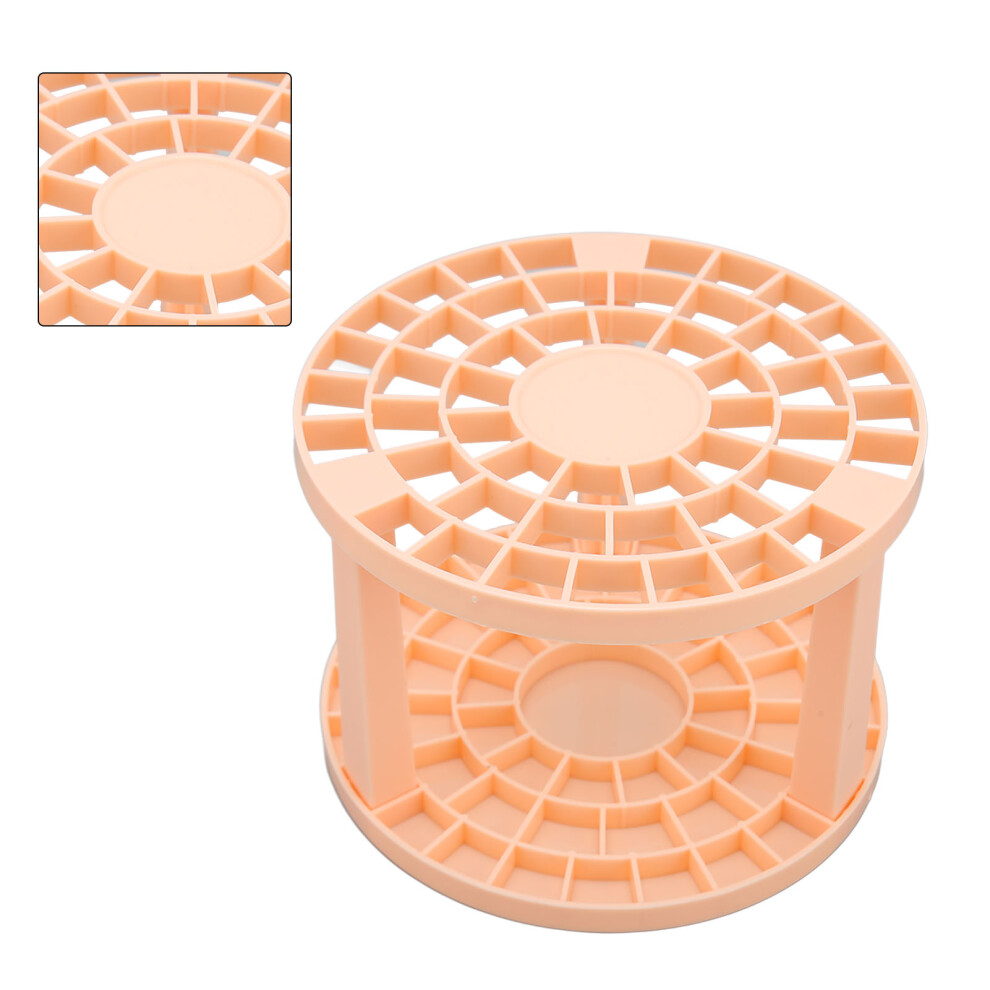 49 Holes Makeup Brush & Nail Pen Stand Rack, Fuchsia, PP Material