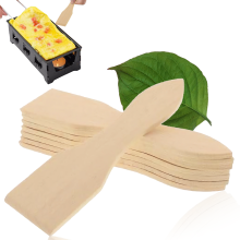 Bamboo Raclette Spatula For Non-stick Pans, Ideal Kitchen Tools & Gadgets For Cheese Grills, Gourmet Boards, Cooking, Baking, 8 Pieces Set