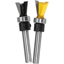 Fresas para encaixe de cauda de andorinha de alta resistência da Craftsman's Choice para cortes precisos, 2 peças, com ponta de carboneto e guia de