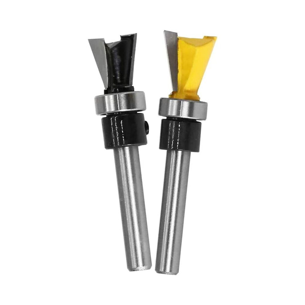 Artisan's Delight, Abrasion Resistant Dovetail Joint Router Bits For Furniture Building, 2Pcs Carbide Tipped Tools With Keller Dovetail For Unmatched 9358999590899