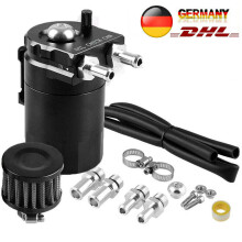 Universal Baffled Reservoir Catch Can, Engine Air Oil Separator Keeps Engine Clean, Aluminum Aerospace Material Increases Horsepower for Cars 300ml