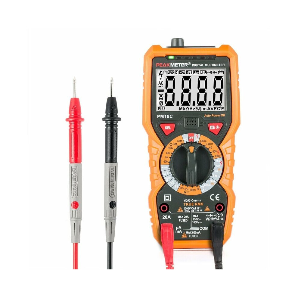 Versatile Digital Multimeter, Accurately Measures Voltage, Current, Resistance, Capacitance, Frequency, Temperature 9448196601792