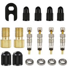 Presta Valve To Schrader Adapter, Easy Install Inflate With High Quality Brass For Most Bicycles, Compact Lightweight And Durable Presta To Schrader