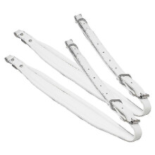 (white) 2pcs Adjustable Leather Accordion Shoulder Straps Waterproof For 16-120 Bass Accordions Replacement Parts - XC