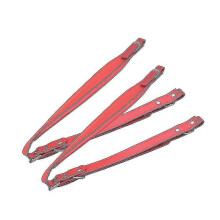 (red) 2pcs Adjustable Leather Accordion Shoulder Straps Waterproof For 16-120 Bass Accordions Replacement Parts - XC