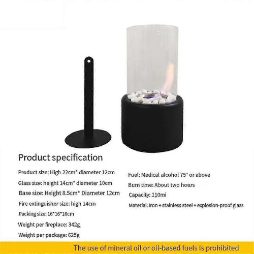 Small Tabletop Fire Pit Bowl, Mini Portable Table Top Alcohol Fireplace Indoor, Smokeless Clean,whi 2