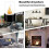 Small Tabletop Fire Pit Bowl, Mini Portable Table Top Alcohol Fireplace Indoor, Smokeless Clean,whi 4