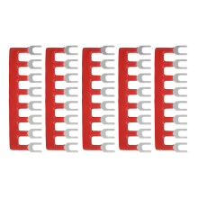10 pezzi di morsettiere in rame rosso ignifughi, 400V 15A, modello TB 1508