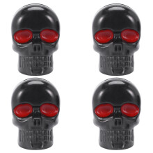 2 Pair Motorcycle Skull Number Plate Frame Screws Fitting Screw Black