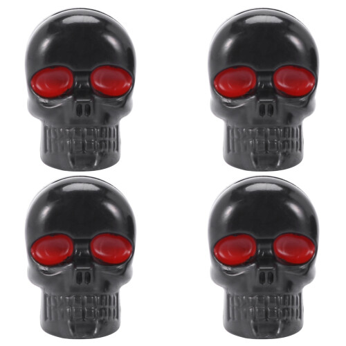 2 Pair Motorcycle Skull Number Plate Frame Screws Fitting Screw Black