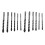 12PCS Ceramic Tile Drill Bits,Masonry Drill Bits Set for Glass, Tungsten Carbide Tip with size 6, 6, 8, 8,10,12mm 1
