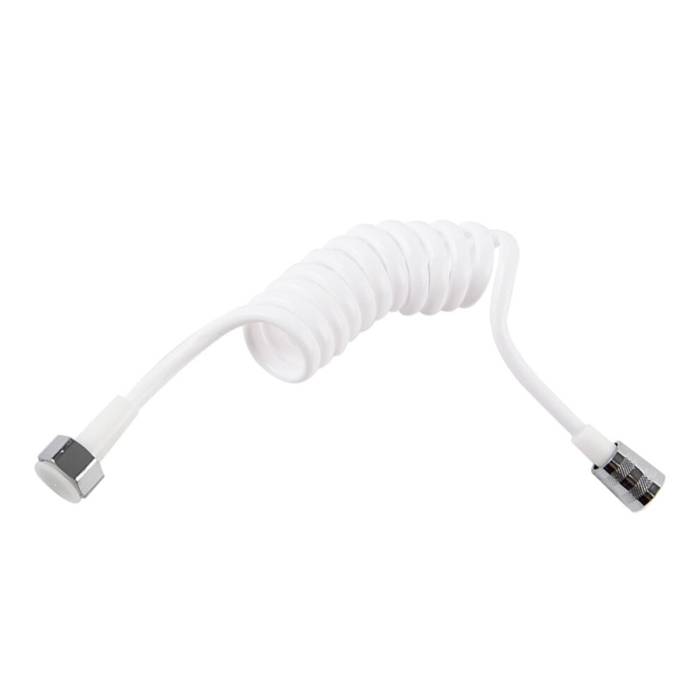 Shower Hose, Flexible Faucet Hose, 2M, Flexible Coiled Shower Hose, Bathroom Accessories Bianco 9426802441697