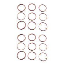 18 Rolls Bonsai Wires Anodized Aluminum Bonsai Training Wire with 3 Sizes (1.0 Mm,1.5 Mm,2.0 Mm),Total 147 Feet (Brown)