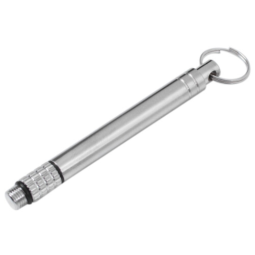 2X Titanium Outdoor Edc Toothpick Bottle Fruit Fork Camping Tool Toothpick-Holder 1