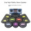 (Gift + Drum Sticker + Drum Stand + Teaching Materials + Drum Bag + Luminous Drum Sticks + Drum Stool) Household folding drum set 4
