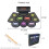 (Gift + Drum Sticker + Drum Stand + Teaching Materials + Drum Bag + Luminous Drum Sticks + Drum Stool) Household folding drum set 6