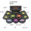 (Gift + Drum Sticker + Drum Stand + Teaching Materials + Drum Bag + Luminous Drum Sticks + Drum Stool) Household folding drum set 5