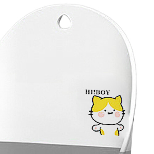 Lightweight Foldable Baby Urinal for Boys - Gray Cat Design 2