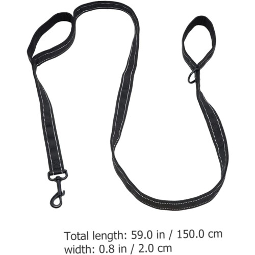 Dog Lead for Walking Dog Pull Rope Double Handle for Controlling the Pet 2