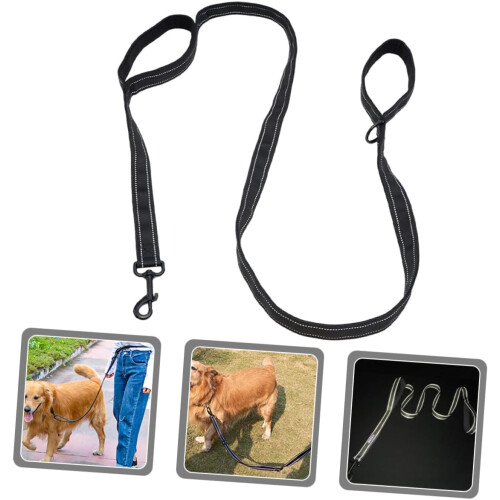 Dog Lead for Walking Dog Pull Rope Double Handle for Controlling the Pet 1