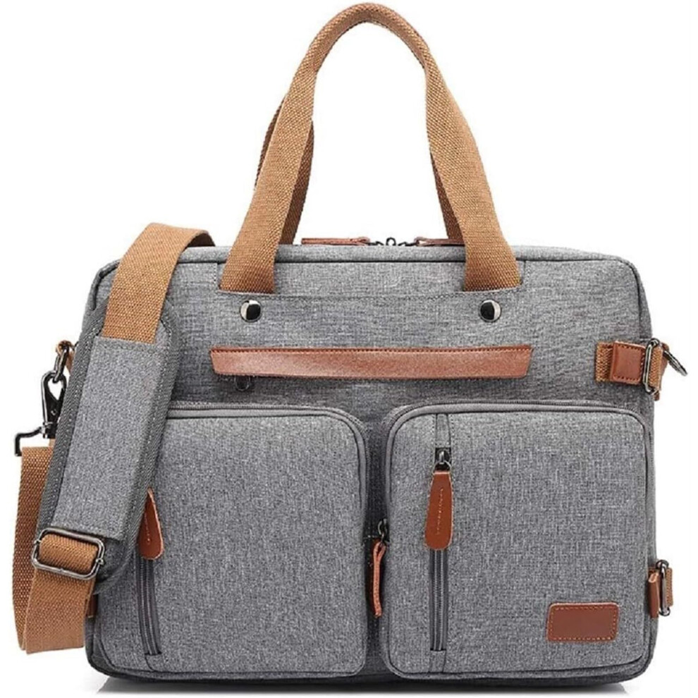 Laptop Bag, Shoulder Bag, Laptop Bag, Handbag, Business Briefcase, Multifunctional Travel Bag, Laptop Bag 17.3' Gray 9347817917383