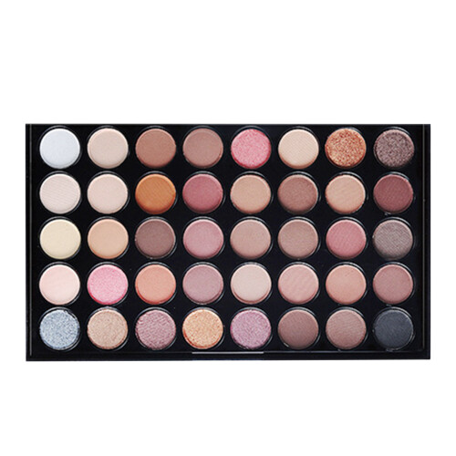 Palette di Ombretti Matte e Glitter a 40 Colori, Acquarello, E40#1 1