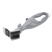 BBQ Grill Steam Brush with Stainless Steel Bristles for Deep Cleaning Cast Iron and Steel Grates
