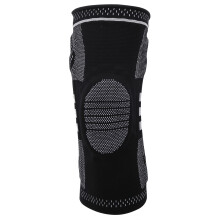 Athletic Knee Compression Supports, Spring-Knee with Bone-Gel Pad, Breathable Anti-Odor Fabric for Long Wear (Ideal for High-Impact Sports)