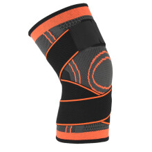 Ginocchiere protettive per lo sport, ginocchiera in tessuto compressivo traspirante, supporta uomini e donne durante sollevamento pesi e corsa.