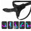 Black Silicone Strap-On Dildo 160x150mm, Adjustable Harness 7