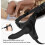 Black Silicone Strap-On Dildo 160x150mm, Adjustable Harness 3
